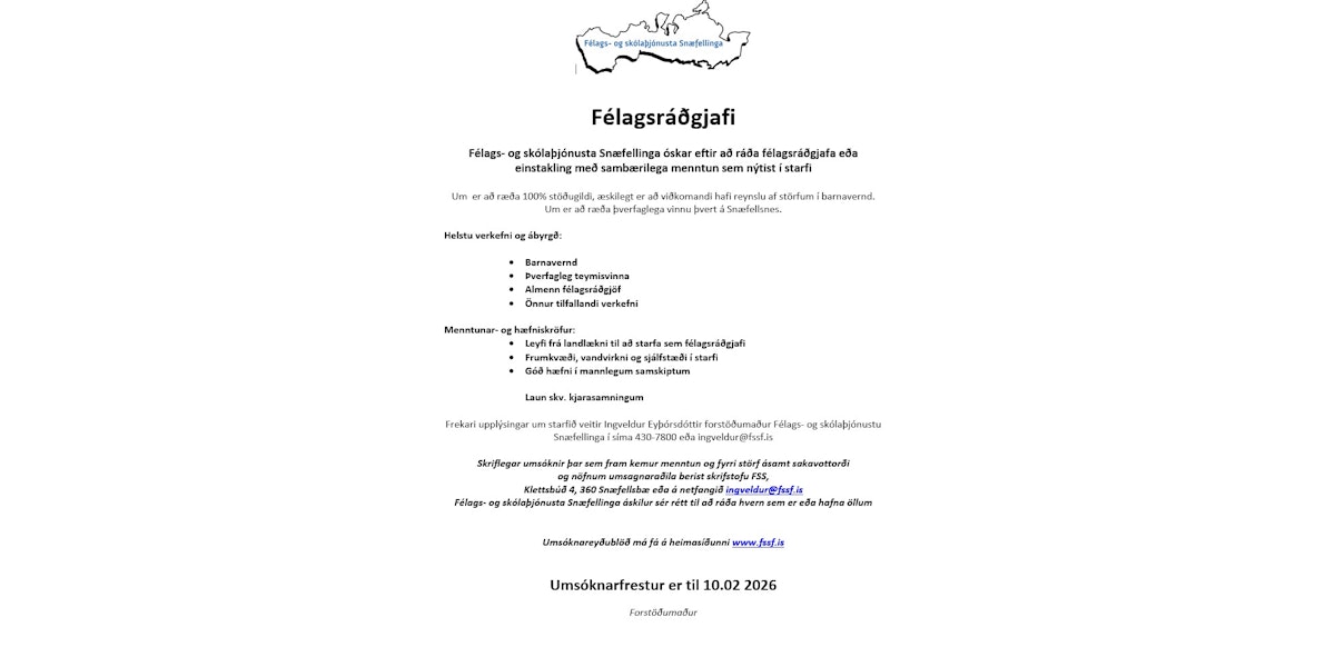 Félags- og skólaþjónusta Snæfellinga