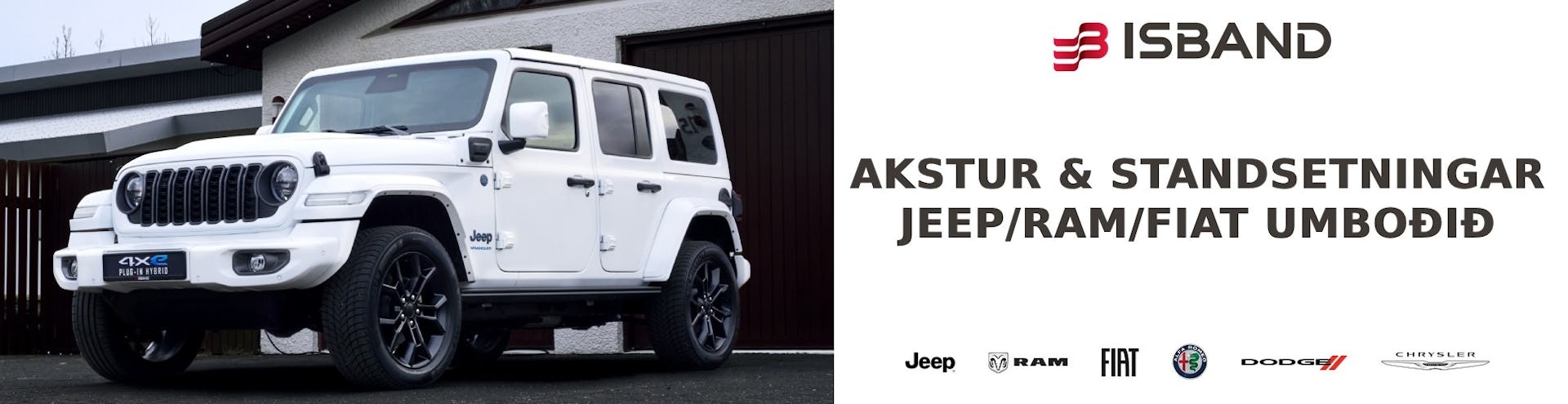 Akstur & standsetningar JEEP/RAM/FIAT umboðið